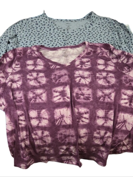Sonoma Tops - Two Sonoma Long Sleeve Print Tees